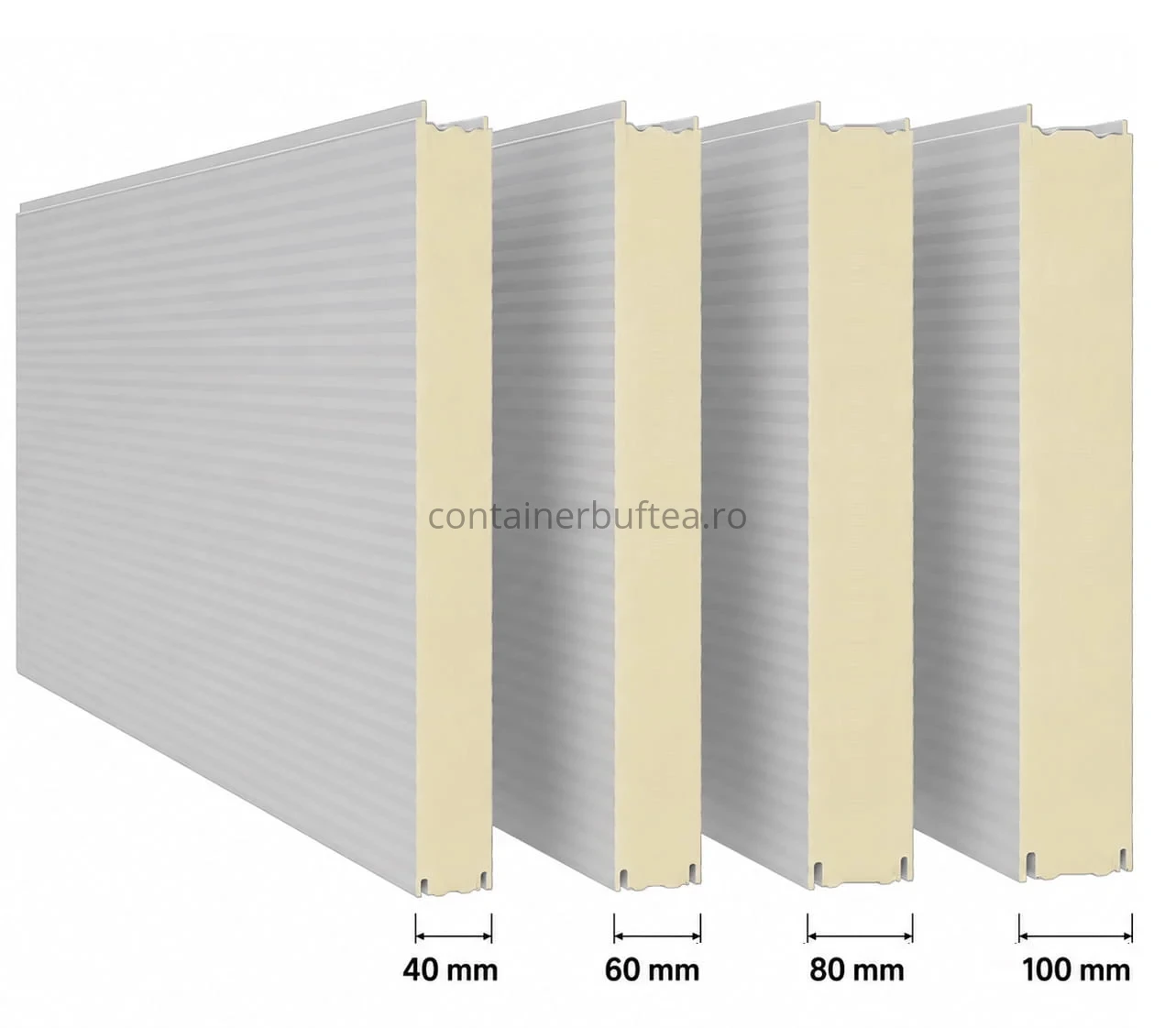 Alege optional grosime pereti exteriori container grosime panouri sandwich container